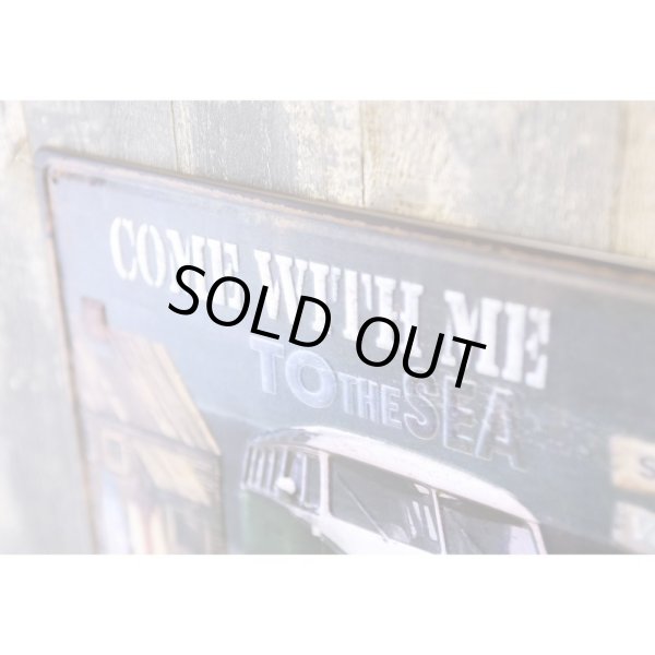 画像4: アンティークメタルエンボスプレート　S  [TO THE SEA] (4)