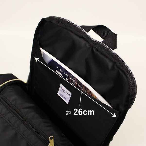 画像11: Legato Largo(レガートラルゴ) 洗濯機で洗えるにこだわった７ポケットナイロン リュック（２色有） (11)