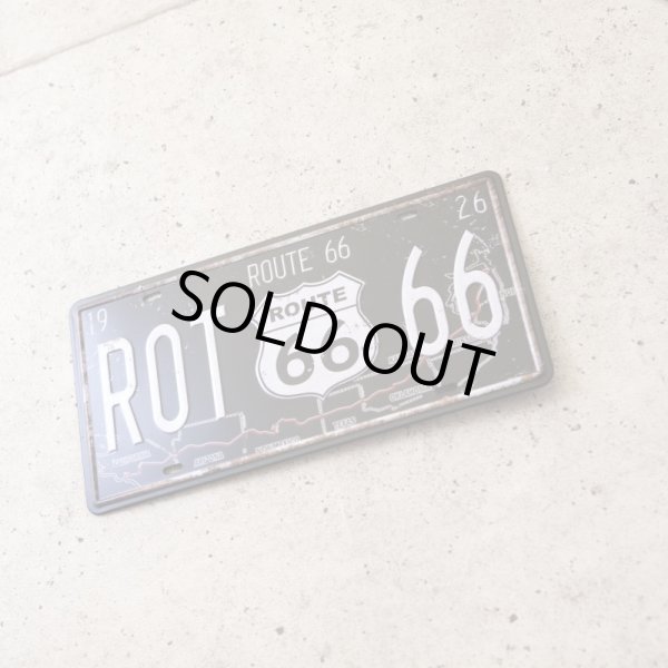 画像3: アンティークメタルエンボスプレート　"ROUTE 66 MAP" (3)