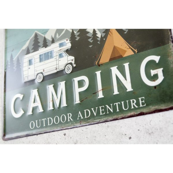 画像5: アンティークエンボスプレート "CAMPING ADVENTURE" (5)