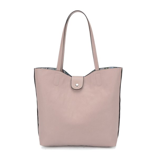 画像5: 華やかで上品表情豊かなふくれジャカード軽量リバーシブルトートバッグ（３色有） (5)