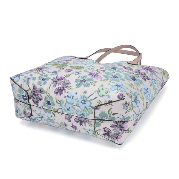 画像6: 華やかで上品表情豊かなふくれジャカード軽量リバーシブルトートバッグ（３色有） (6)