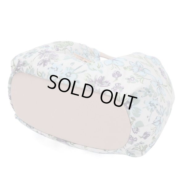 画像5: 上品でおしゃれなフラワー柄表情豊かなふくれジャカード軽量手提げバッグ（２色有） (5)