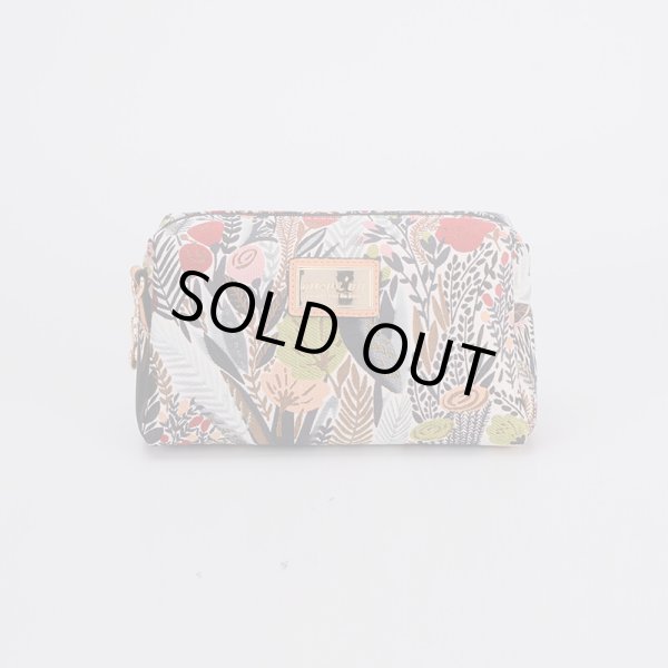 画像2: ＜リトンII＞色鮮やかでおしゃれな花柄2WAYポーチ＆ショルダーバッグ/グレー (2)