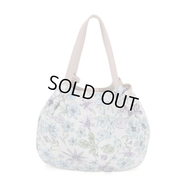 画像4: 上品でおしゃれなフラワー柄表情豊かなふくれジャカード軽量手提げバッグ（２色有） (4)