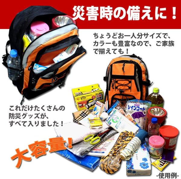 画像6: VIAGGIOポケット豊富で子供から大人が使える標準的サイズのディパック／黒 (6)