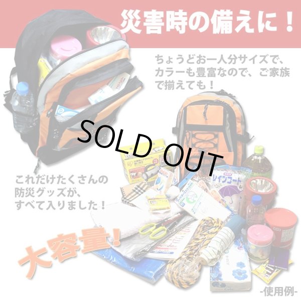 画像6: VIAGGIOポケット豊富で子供から大人が使える標準的サイズのディパック（オレンジ） (6)