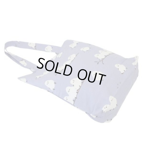 画像6: シマエナガ・キノエダしまださんトートバッグ軽くて大容量/ブルー (6)