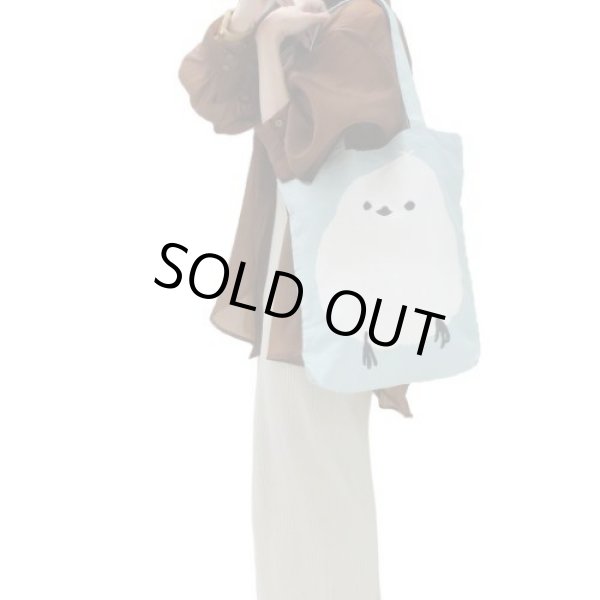 画像3: シマエナガ・ラージしまだトートバッグ軽くて大容量/ブルー (3)