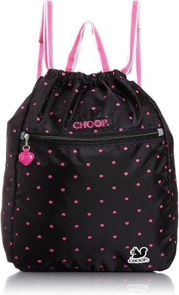 画像2: ＜sale＞シュープCHOOPハートがいっぱいプリントされた女の子向けかわいいナップサック（３色有） (2)