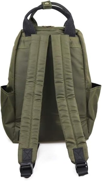 画像3: フレアスカートナイロン素材の軽量リュックサック【mis zapatos】/カーキ (3)