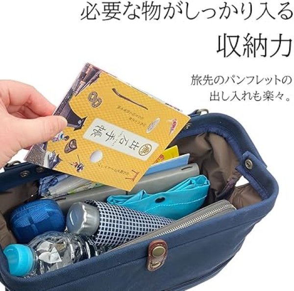 画像11: 鞄の国日本製撥水帆布ミニダレス2wayボストンバッグ（２色有） (11)