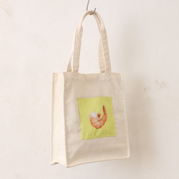 画像5: レディースかわいい果実転写ポケットトートバッグ／アボカド (5)