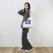 画像5: レディースかわいい果実転写ポケットトートバッグ／チェリー (5)
