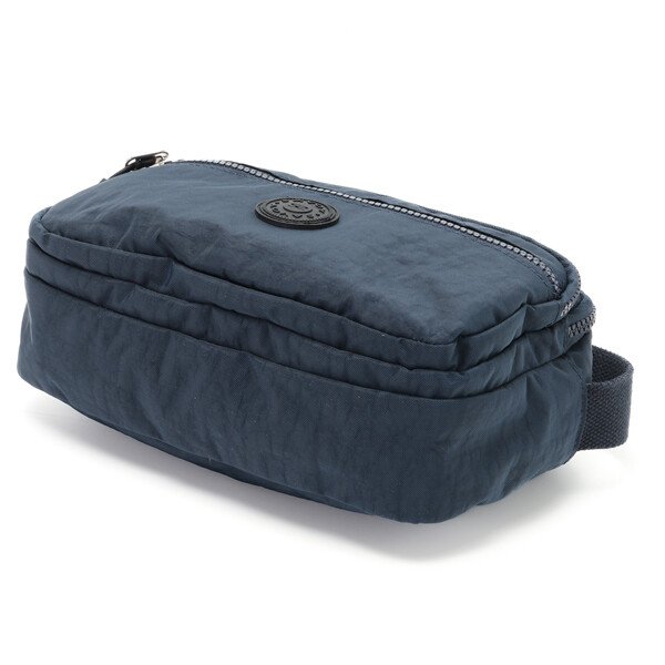 画像6: サボイ(SAVOY)３室式４ポケット機能的な軽量ナイロン素材ショルダーバッグ/ネイビー (6)