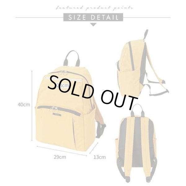 画像6: はっ水機能付き軽量１０ポケットレディース多機能リュック  （４色有） (6)