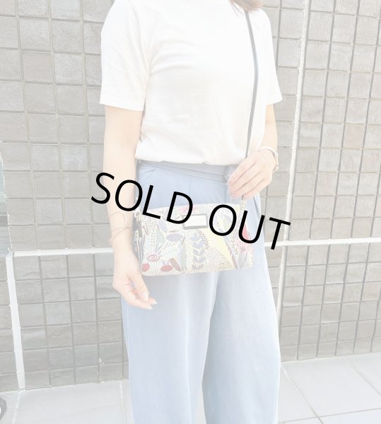 画像8: ＜リトンII＞色鮮やかでおしゃれな花柄2WAYポーチ＆ショルダーバッグ/グレー (8)