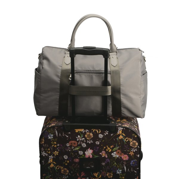 画像6: 落ち着いたカラーが魅力の大容量キャリーオン２ＷＡＹボストンバッグ/ライトキャメル (6)