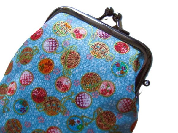 画像8: 和柄が可愛い縦型がま口財布（３色有） (8)