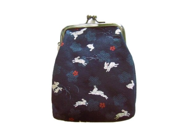 画像3: 和柄が可愛い縦型がま口財布（３色有） (3)