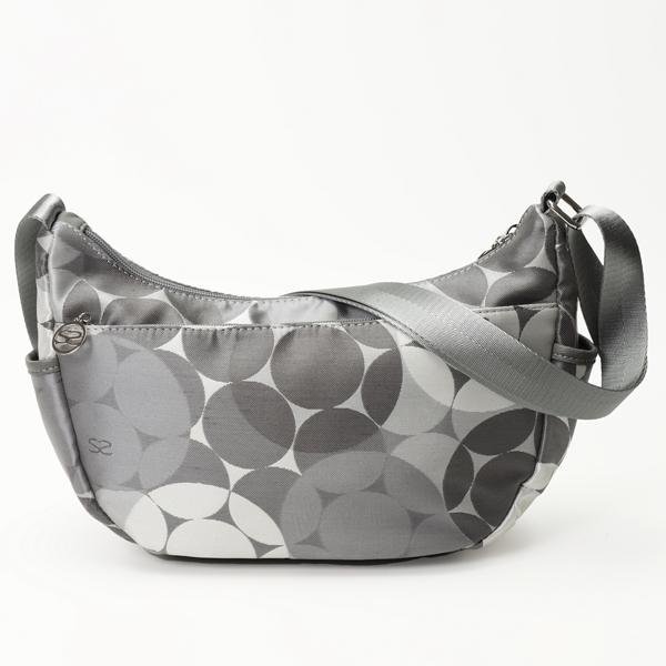 画像2: サボイ(SAVOY)全面にバルーン柄をプリントしたショルダーバッグ/ホワイトグレー (2)