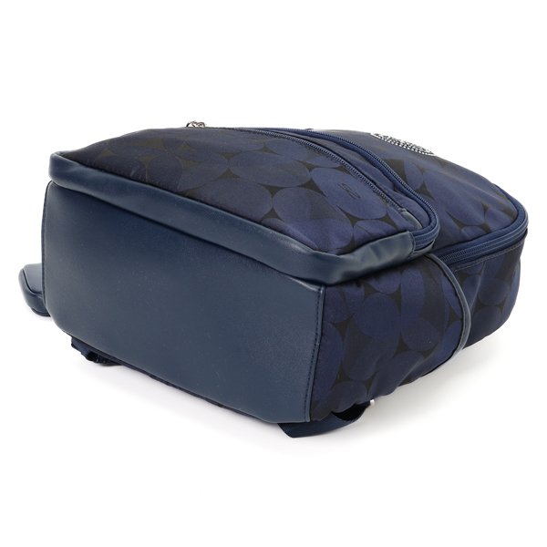 画像5: サボイ(SAVOY)バルーン柄ナイロン系素材小さめリュック PC対応/ネイビー  (5)