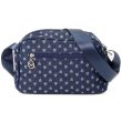 画像3: サボイ(SAVOY)クマのビジューハート柄がかわいいデニム系素材のショルダーバッグ/ネイビー (3)
