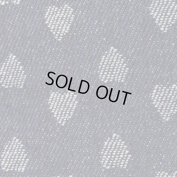 画像4: サボイ(SAVOY)クマのビジューハート柄がかわいいデニム系素材のショルダーバッグ/ネイビー (4)