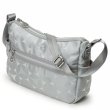 画像1: ＜訳あり＞サボイSAVOYバルーン柄ナイロン系素材のショルダーバッグ／ライトグレー (1)