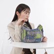 画像6: サボイ(SAVOY)カラーが魅力的なバルーン柄前ポケット付きナイロン系素材のショルダーバッグ／グラスグリーン (6)