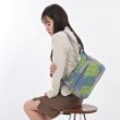 画像5: サボイ(SAVOY)カラーが魅力的なバルーン柄７ポケットナイロン系素材のショルダーバッグ／グラスグリーン (5)