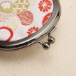 画像5: 京友禅2.6寸レディース手のひらサイズのがま口財布箱入り／紫（日本製） (5)