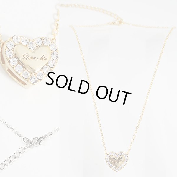 画像2: 刻印入りハートネックレス(2色有) (2)