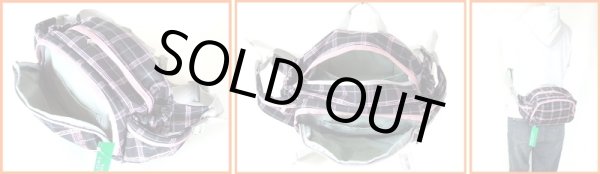 画像3: 【人気商品】【８％ｏｆｆ】BENETTON/ベネトンチェック柄ヒップバッグ(3色有) (3)