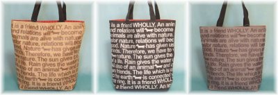 画像3: It is a friend WHOLLY.リバーシブルエコバッグ(4色有)