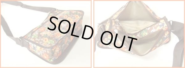 画像2: 拡幅機能フラワー柄ショルダーバッグ(３色有) (2)