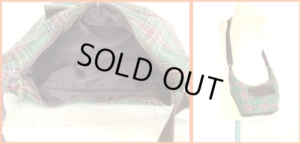 画像3: 【メール便ok】タータンチェックショルダー(４色有) (3)