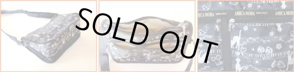 画像2: キャット＆ピアノ鍵盤ショルダー(3色有) (2)