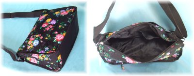 画像1: フェミニンな花柄ショルダー(2色有)