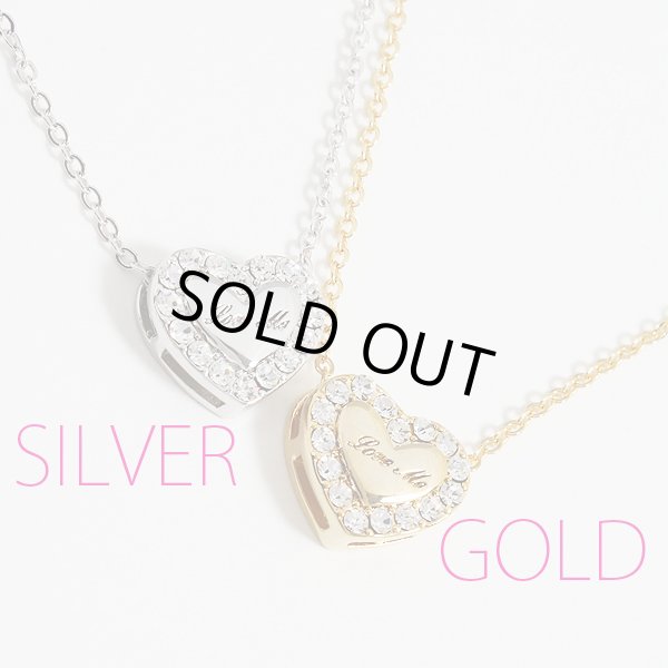 画像3: 刻印入りハートネックレス(2色有) (3)