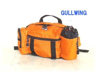 画像1: GULLWING/ペットボトル収納機能的なヒップバッグ(４色有)