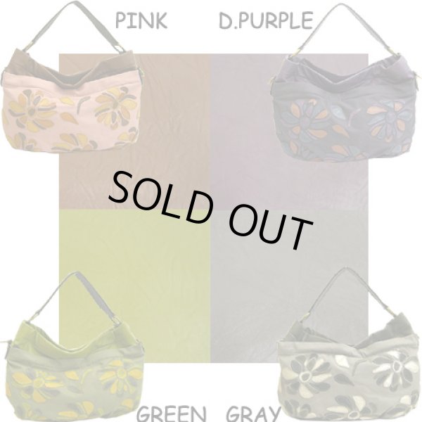 画像4: 【５７％ｏｆｆ】フラワーアップリケ２ＷＡＹショルダー(4色有) (4)