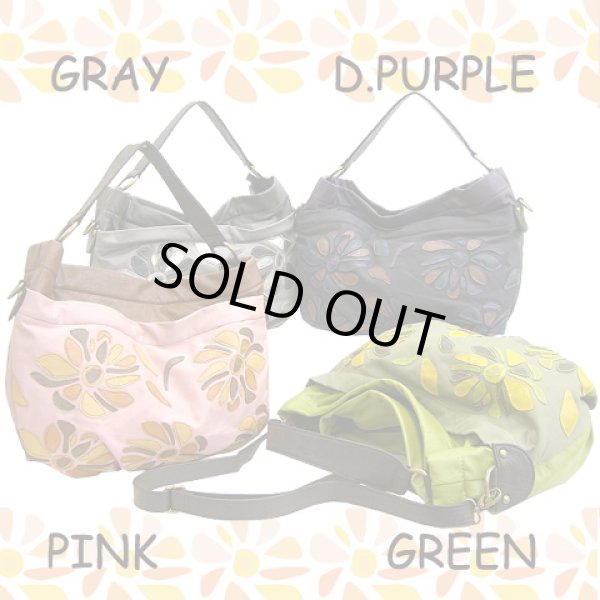 画像5: 【５７％ｏｆｆ】フラワーアップリケ２ＷＡＹショルダー(4色有) (5)