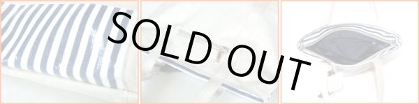 画像3: マリンボーダー手提げバッグ(２色有) (3)