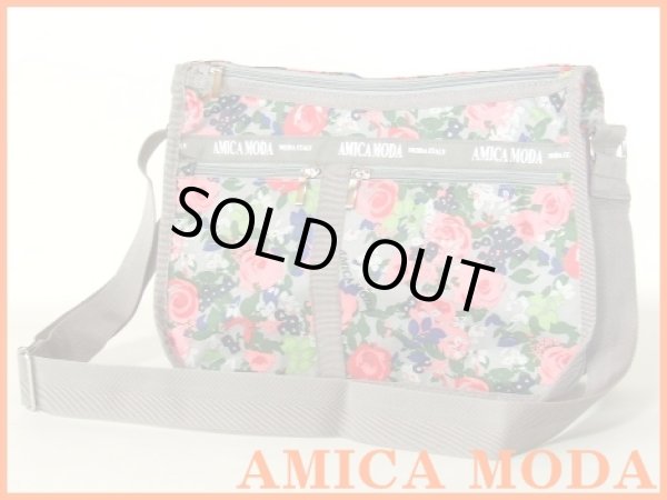 画像4: 拡幅機能フラワー柄ショルダーバッグ(３色有) (4)