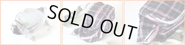 画像2: 【人気商品】【８％ｏｆｆ】BENETTON/ベネトンチェック柄ヒップバッグ(3色有) (2)