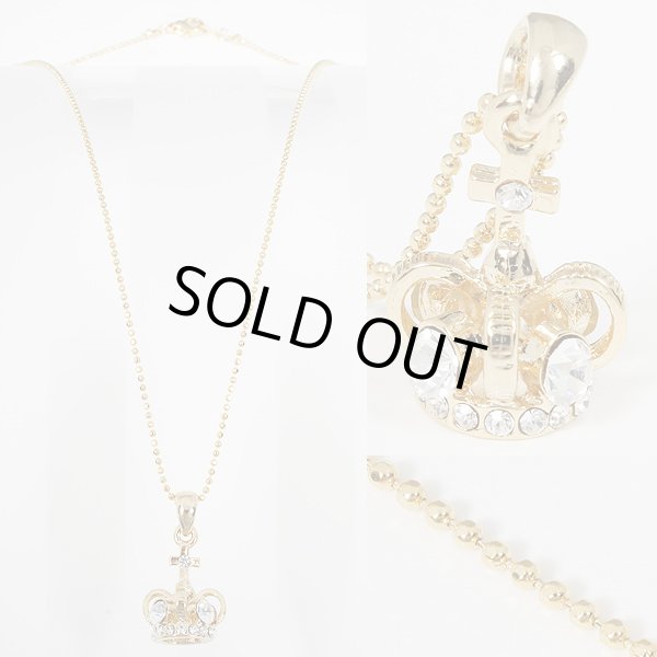 画像2: クラウンチャーム付ネックレス(2色有) (2)