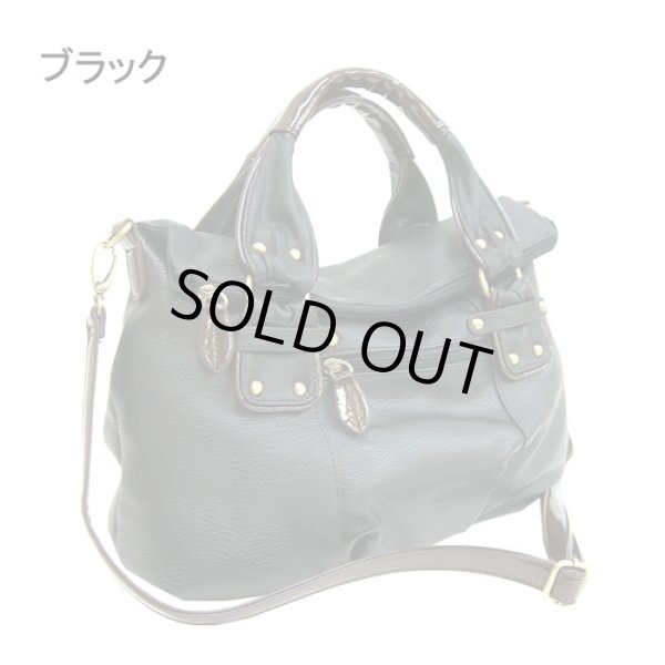 画像4: TITE/シックな口折れ2WAYバッグ(3色有) (4)