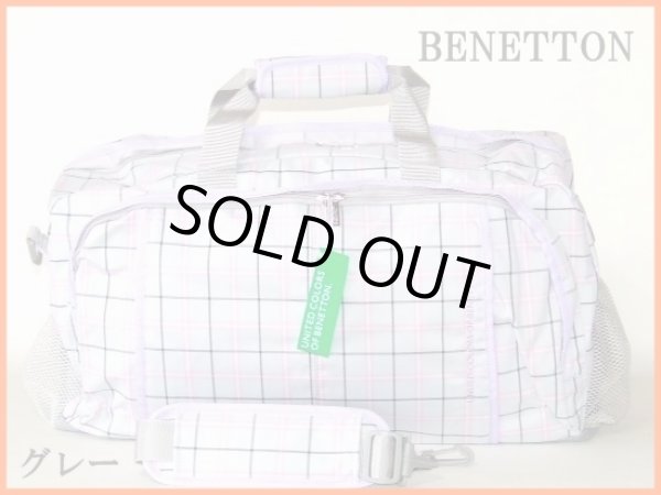 画像4: 【１４％ｏｆｆ】BENETTON/ベネトンチェック柄ボストンバッグ(３色有) (4)