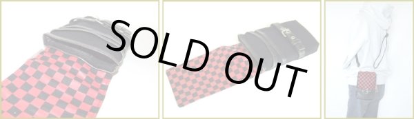 画像4: CUBIC COREチェッカー柄2WAYシザーバッグ(３色有)【メール便ok】 (4)